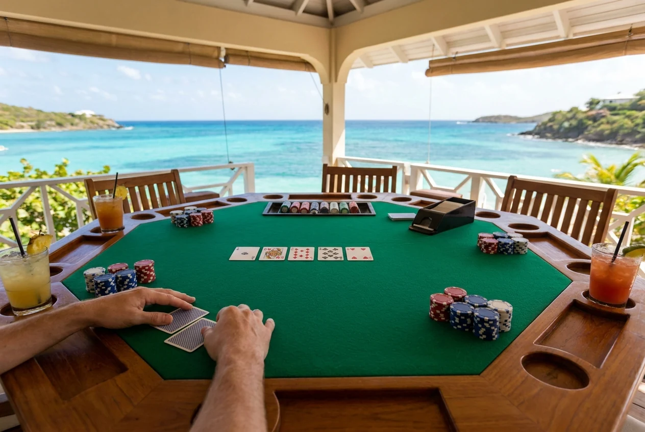 Table Caribbean Hold Em Tischspiel